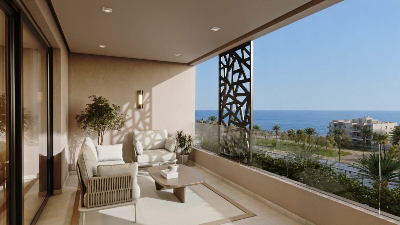 The Pearl Plaza — terrasse avec vue océan, Palladium Properties Agadir